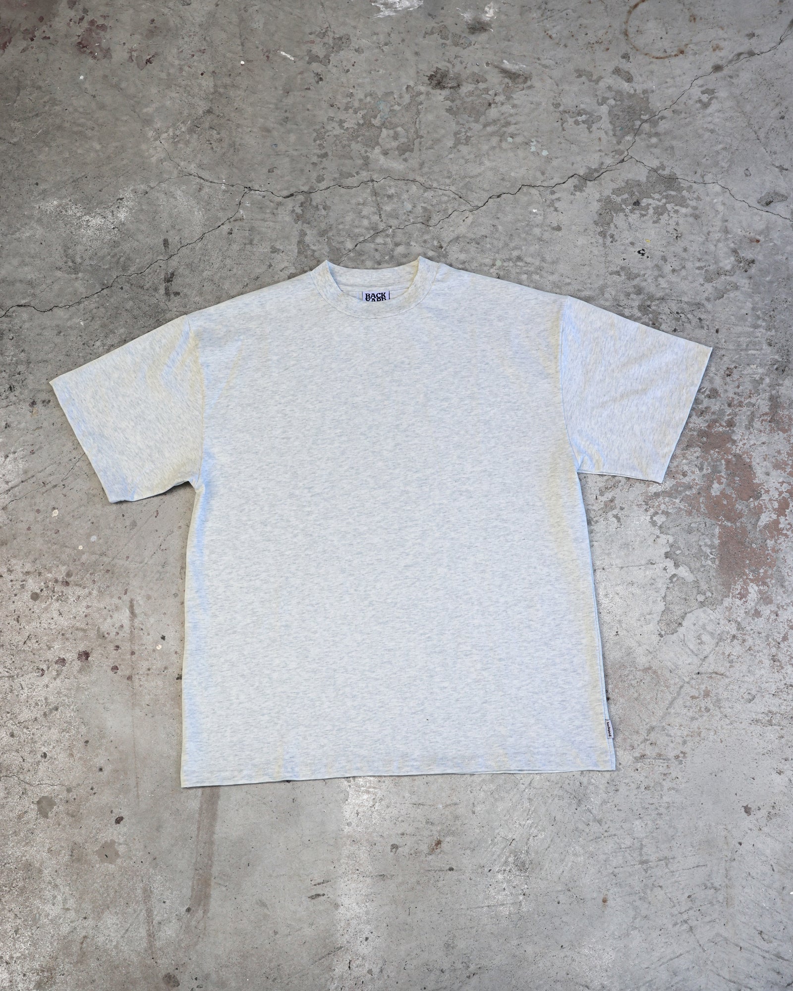 BLANK TEE - GREY MARLE