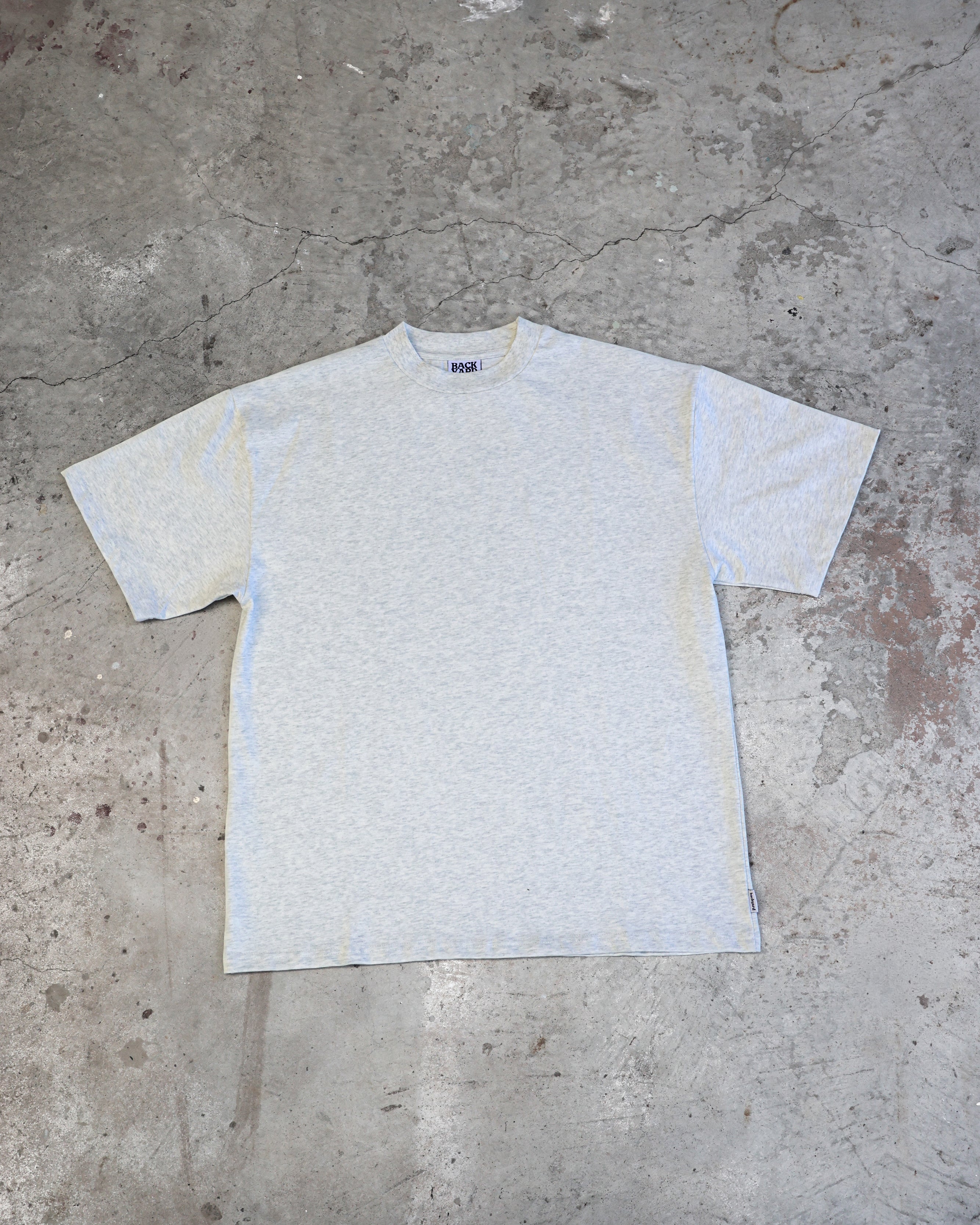 BLANK TEE - GREY MARLE